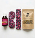 Kit Pausa Consciente ✨ | Ritual de Relajación Profunda (aceite de almendras x 2 100 cc, almohadilla semillas, vincha y hierbas para baño)